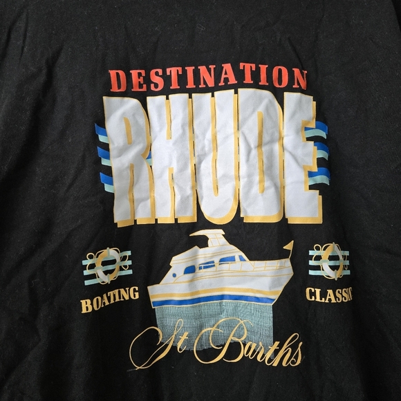 Rhude Men's Shirt St Barths Print Size XL #195 - Picture 3 of 6